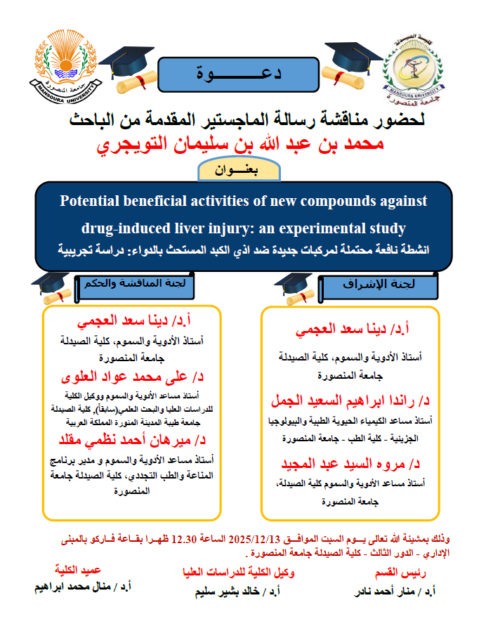 مناقشة رسالة الماجستير المقدمة من الباحث/ محمد بن عبد الله بن سليمان 